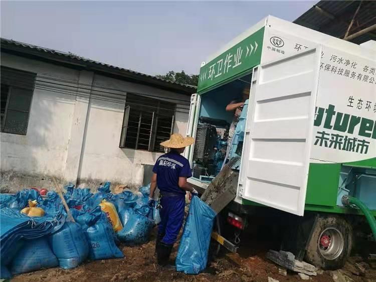 临清工业污泥压干处理